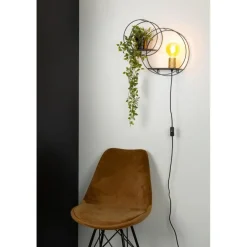Wandlampen-Lucide CIRCLE Wandlamp - Zwart
