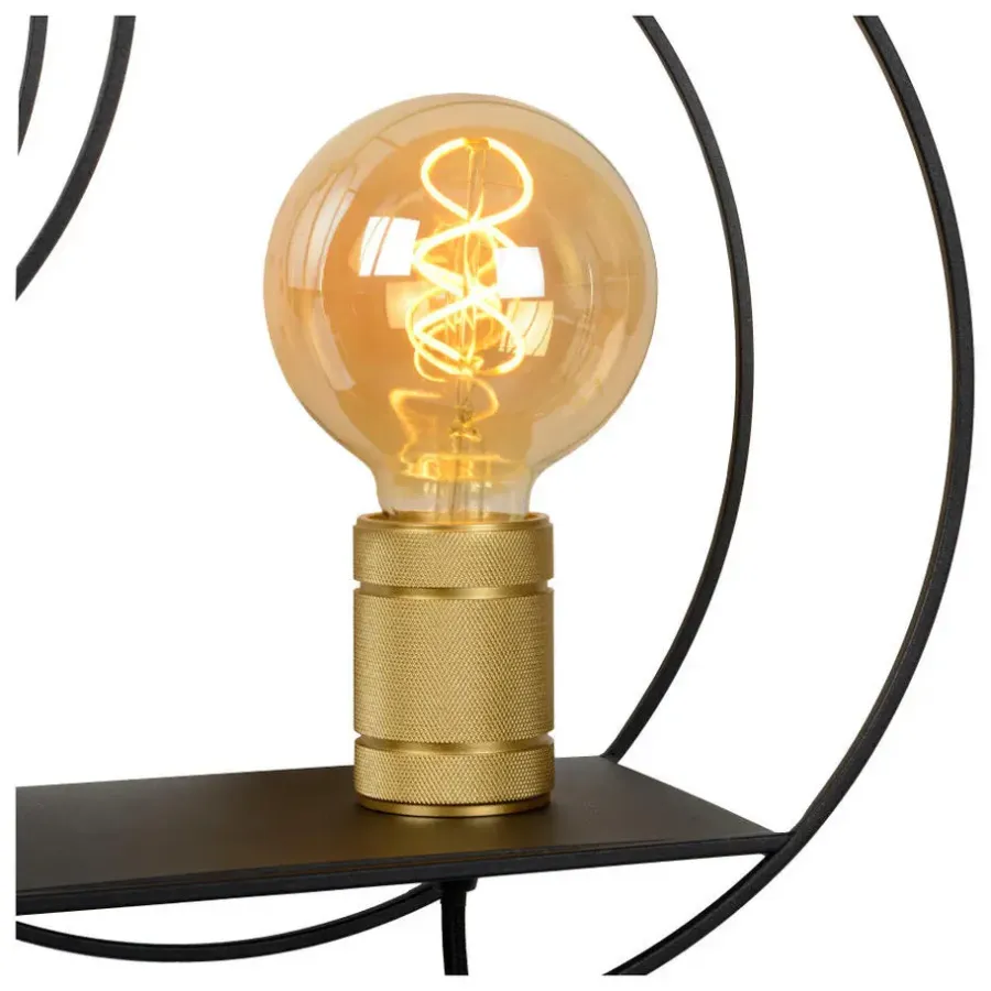 Wandlampen-Lucide CIRCLE Wandlamp - Zwart