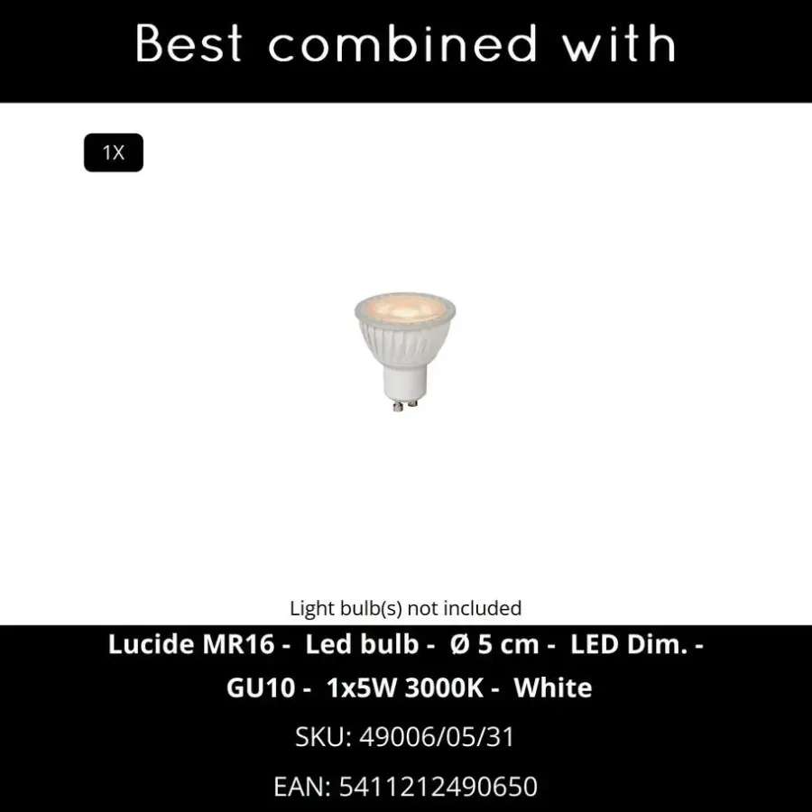 Lucide CLUBS Bedlamp - Wit