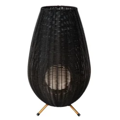 Wandlampen-Lucide COLIN IP44 Tafellamp - Zwart
