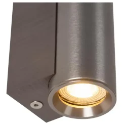 Lucide DUPLA Wandspot - Grijs ijzer