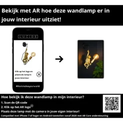 Wandlampen-Lucide EXTRAVAGANZA CHIMP Wandlamp - Zwart