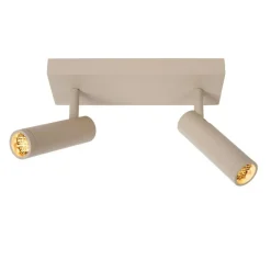 Plafondlampen-Lucide GRADO Plafondspot - Taupe