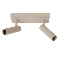 Plafondlampen-Lucide GRADO Plafondspot - Taupe