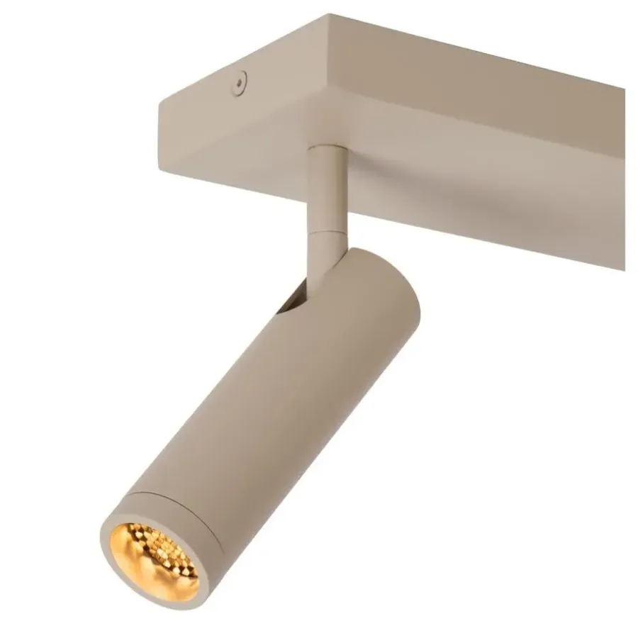 Plafondlampen-Lucide GRADO Plafondspot - Taupe
