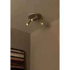 Plafondlampen-Lucide GRADO Plafondspot - Taupe