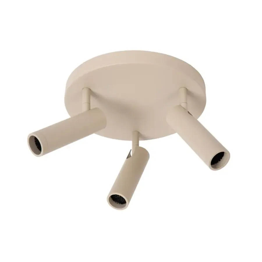 Plafondlampen-Lucide GRADO Plafondspot - Taupe