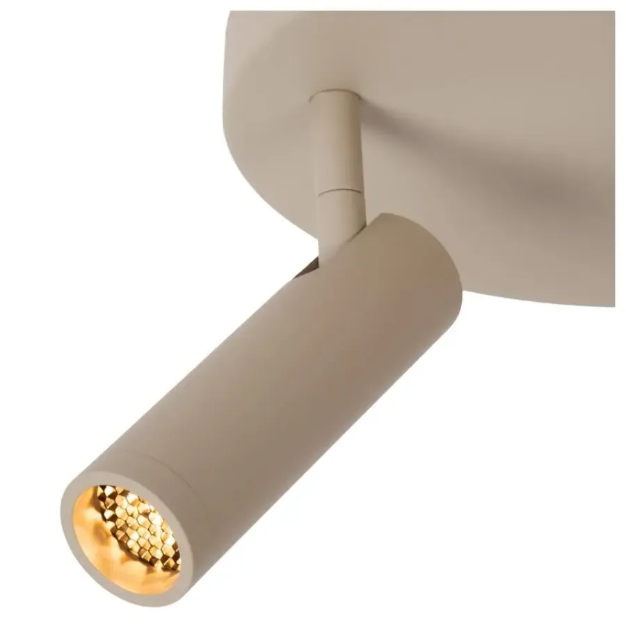 Plafondlampen-Lucide GRADO Plafondspot - Taupe