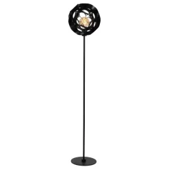 Staande Lampen-Lucide HANNELORE Vloerlamp - Zwart