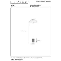Hanglampen-Lucide JOVA Hanglamp - Mat Goud / Messing
