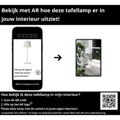 Lucide JUSTINE Tafellamp - Wit