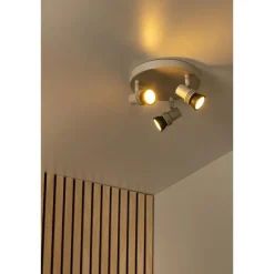 Plafondlampen-Lucide KIANTI Plafondspot - Taupe