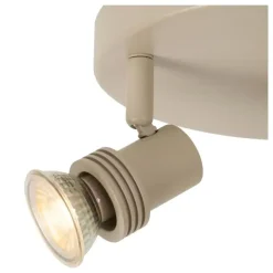 Plafondlampen-Lucide KIANTI Plafondspot - Taupe