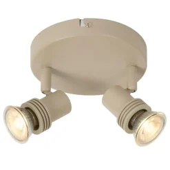 Plafondlampen-Lucide KIANTI Plafondspot - Taupe