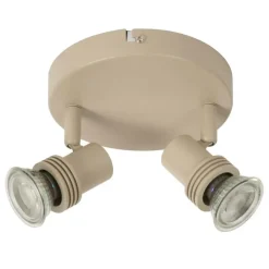 Plafondlampen-Lucide KIANTI Plafondspot - Taupe