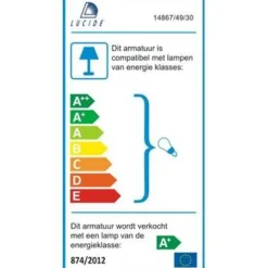 Staande Lampen-Lucide LED sokkellamp buiten ARNE IP44 - zwart - Ø6,3 cm