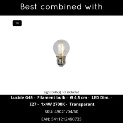 Buitenverlichting|Wandlampen-Lucide LIVIA Wandlamp - Wit