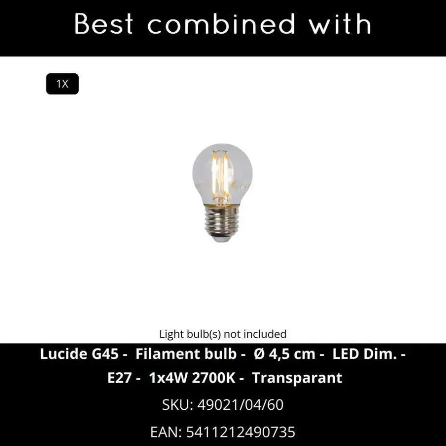 Buitenverlichting|Wandlampen-Lucide LIVIA Wandlamp - Wit