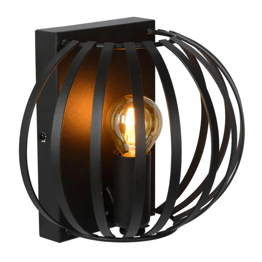 Wandlampen-Lucide MANUELA Wandlamp - Zwart
