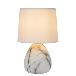 Tafellampen-Lucide MARMO Tafellamp - Wit