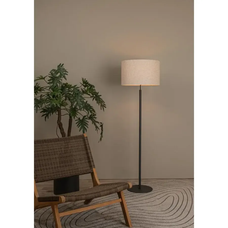 Staande Lampen-Lucide MAYA Vloerlamp - Beige
