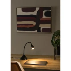 Bureaulampen|Bureaulampen-Lucide MILO Bureaulamp - Zwart