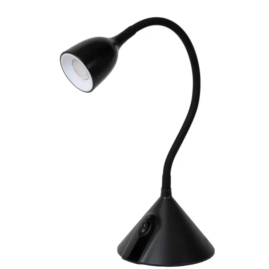 Bureaulampen|Bureaulampen-Lucide MILO Bureaulamp - Zwart