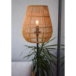 Staande Lampen-Lucide NERIDA Vloerlamp - Naturel