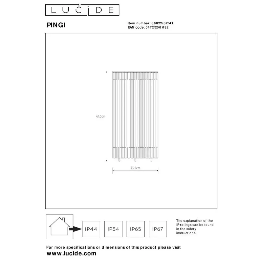 Lucide PINGI Tafellamp - Taupe