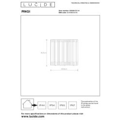 Tafellampen-Lucide PINGI Tafellamp - Taupe