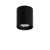 Lucide plafondspot Bodi - zwart - Ø8 cm