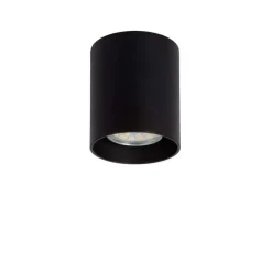 Lucide plafondspot Bodi - zwart - Ø8 cm