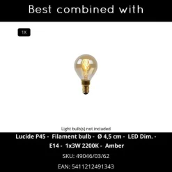 Lucide POSSIO Wandlamp - Grijs