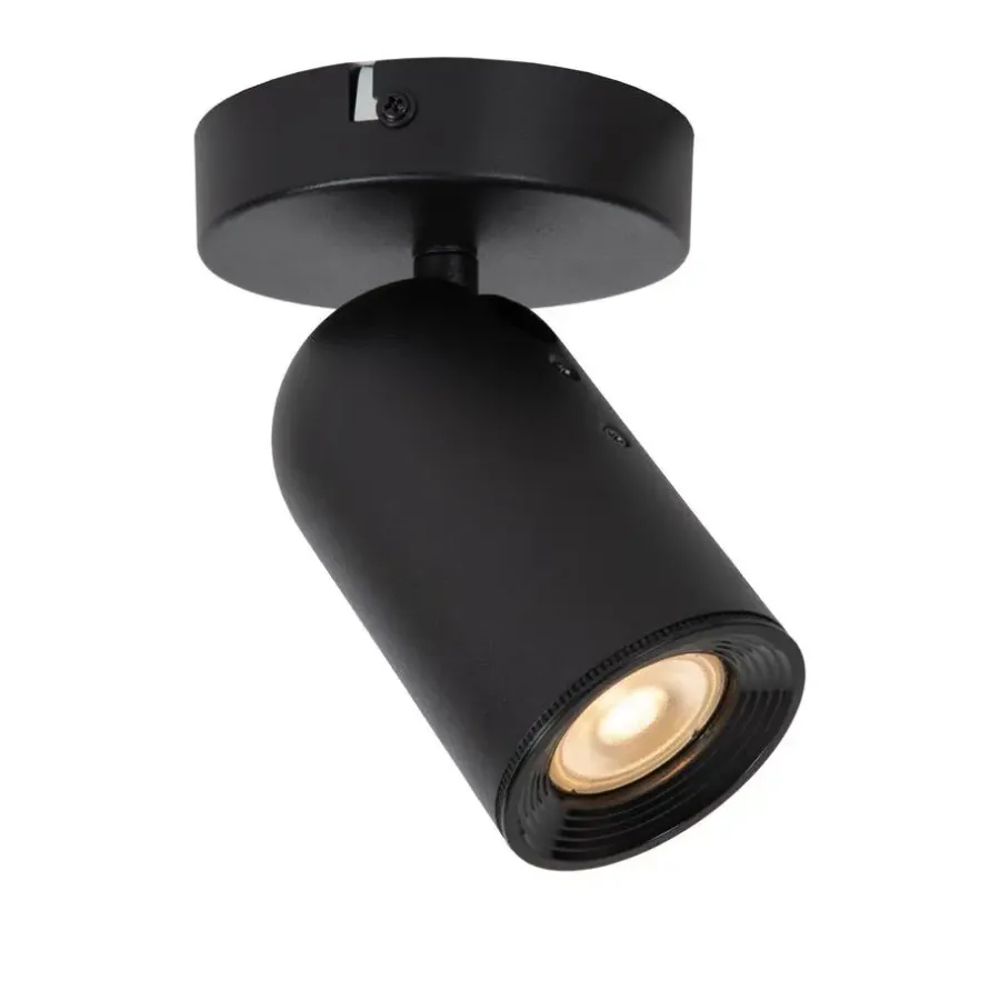 Wandlampen-Lucide PUNCH Plafondspot - Zwart