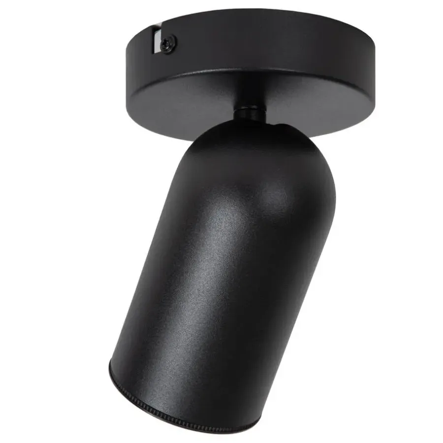 Wandlampen-Lucide PUNCH Plafondspot - Zwart