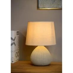 Tafellampen-Lucide RAMZI Tafellamp - Beige