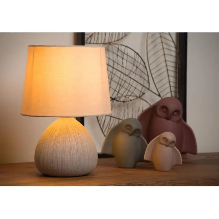 Tafellampen-Lucide RAMZI Tafellamp - Beige