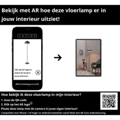 Staande Lampen-Lucide SIEMON Vloerlamp - Groen