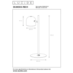 Bureaulampen|Bureaulampen-Lucide SKANSKA RECH Bureaulamp - Grijs ijzer
