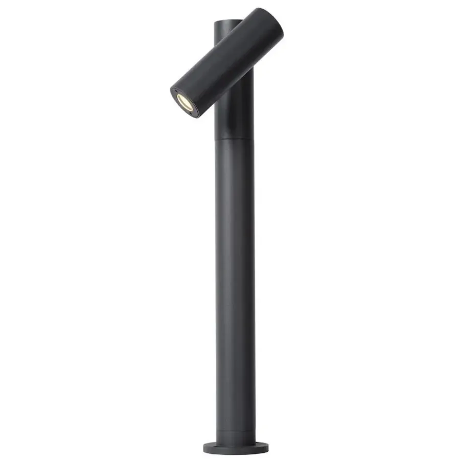 Buitenverlichting|Staande Lampen-Lucide TATUM Sokkellamp - Antraciet