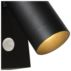 Buitenlampen Met Sensor|Wandlampen-Lucide TAYLOR Wandspot - Zwart