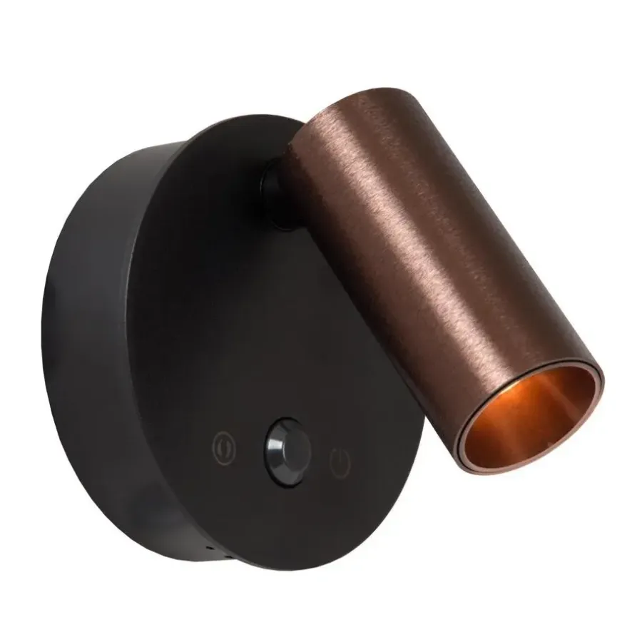 Wandlampen-Lucide TONI Wandspot - Koffie