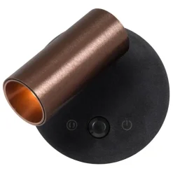 Wandlampen-Lucide TONI Wandspot - Koffie