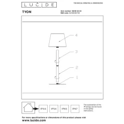 Tafellampen-Lucide TYON Tafellamp - Groen