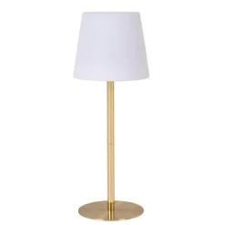 Tafellampen-Lucide TYON Tafellamp - Mat Goud / Messing