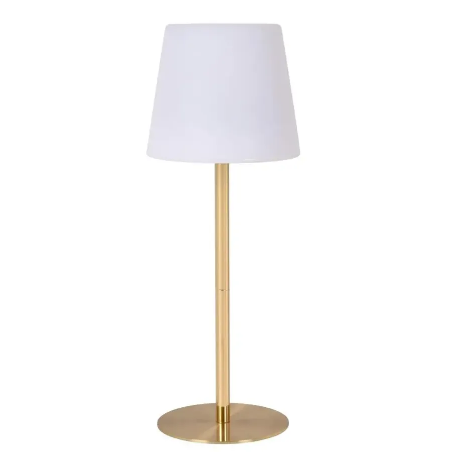 Tafellampen-Lucide TYON Tafellamp - Mat Goud / Messing