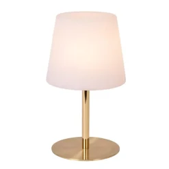 Tafellampen-Lucide TYON Tafellamp - Mat Goud / Messing