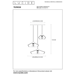 Hanglampen-Lucide YUNKAI Hanglamp - Naturel