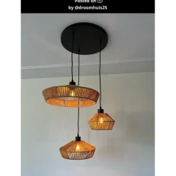 Hanglampen-Lucide YUNKAI Hanglamp - Naturel