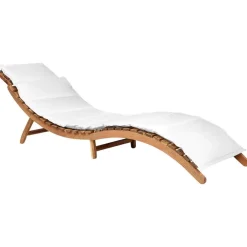 Beliani LUINO - Ligstoel - Wit - Hout